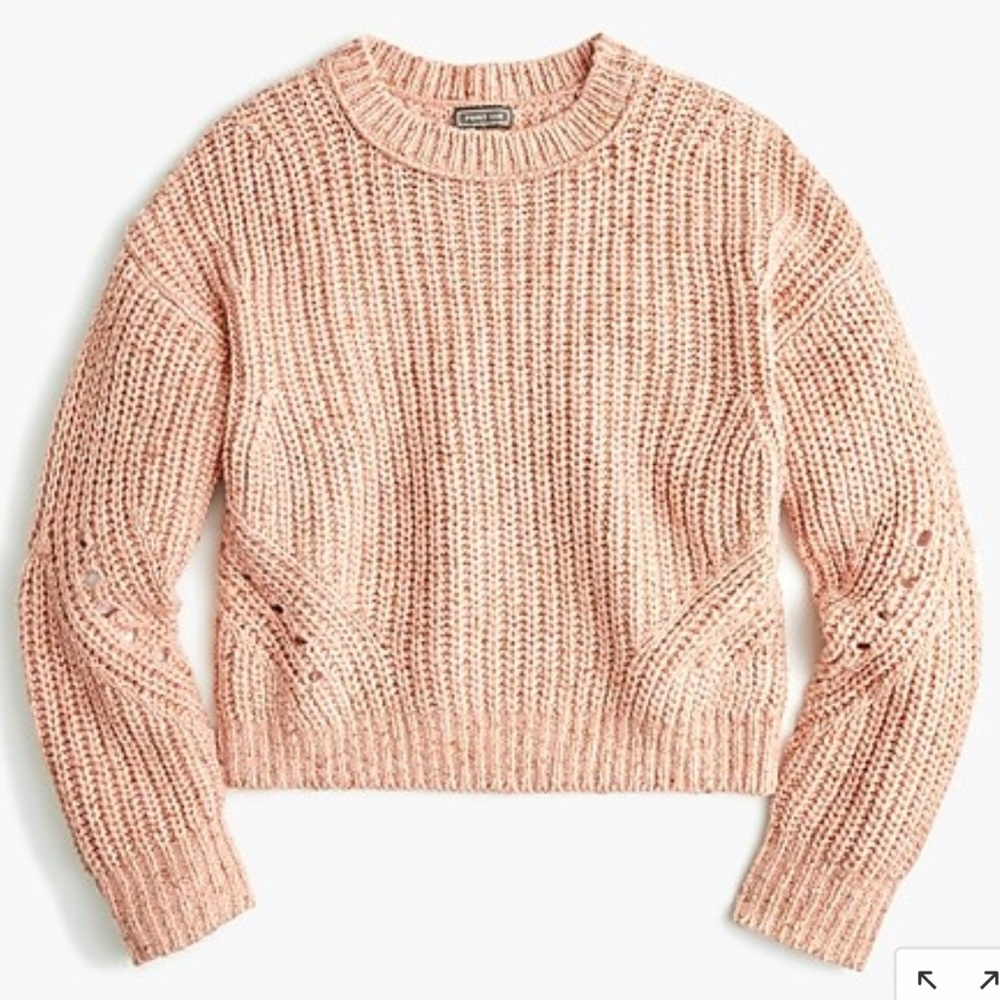 J. Crew Point Sur Chunky Ribbed Crewneck Sweater - Picture 1 of 5